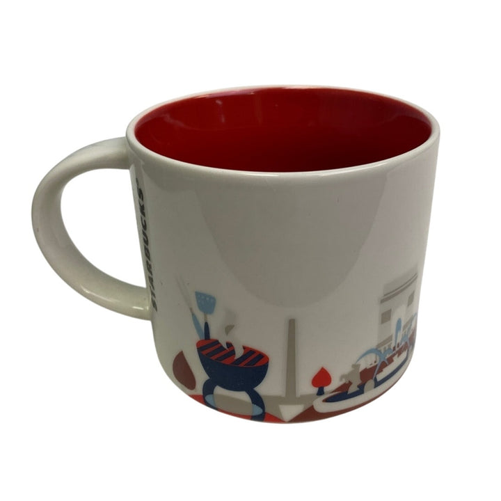 2015 New Starbucks You Are Here Collection Kansas City 14oz Ceramic Coffee Mug