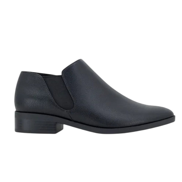 New in Box Kensie Womens Size 10 Black Faux Leather Sammy Ankle Booties Boots