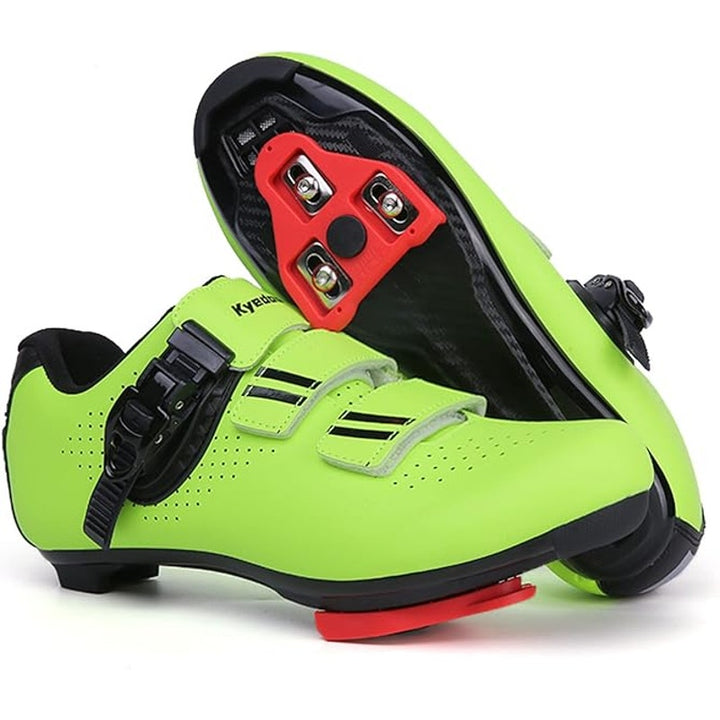 New Kyedoo Mens 10 Neon Green Delta Cleats Compatible Hook Loop Cycling Shoes