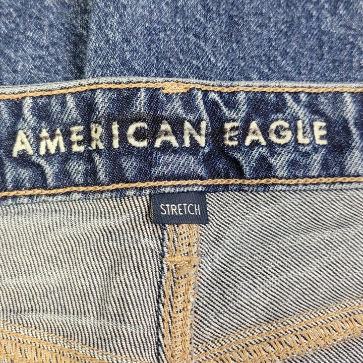 New American Eagle Womens Size 0 Regular Stretch Medium Wash Denim Blue Jeans