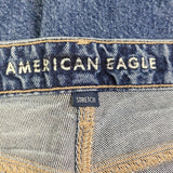 New American Eagle Womens Size 0 Regular Stretch Denim Blue Jeans