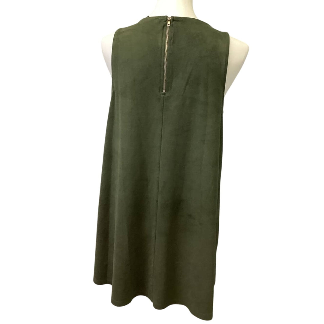 Forever 21 Womens Large Sleeveless Zipper PolyBlend Soft Short Sheath Dress