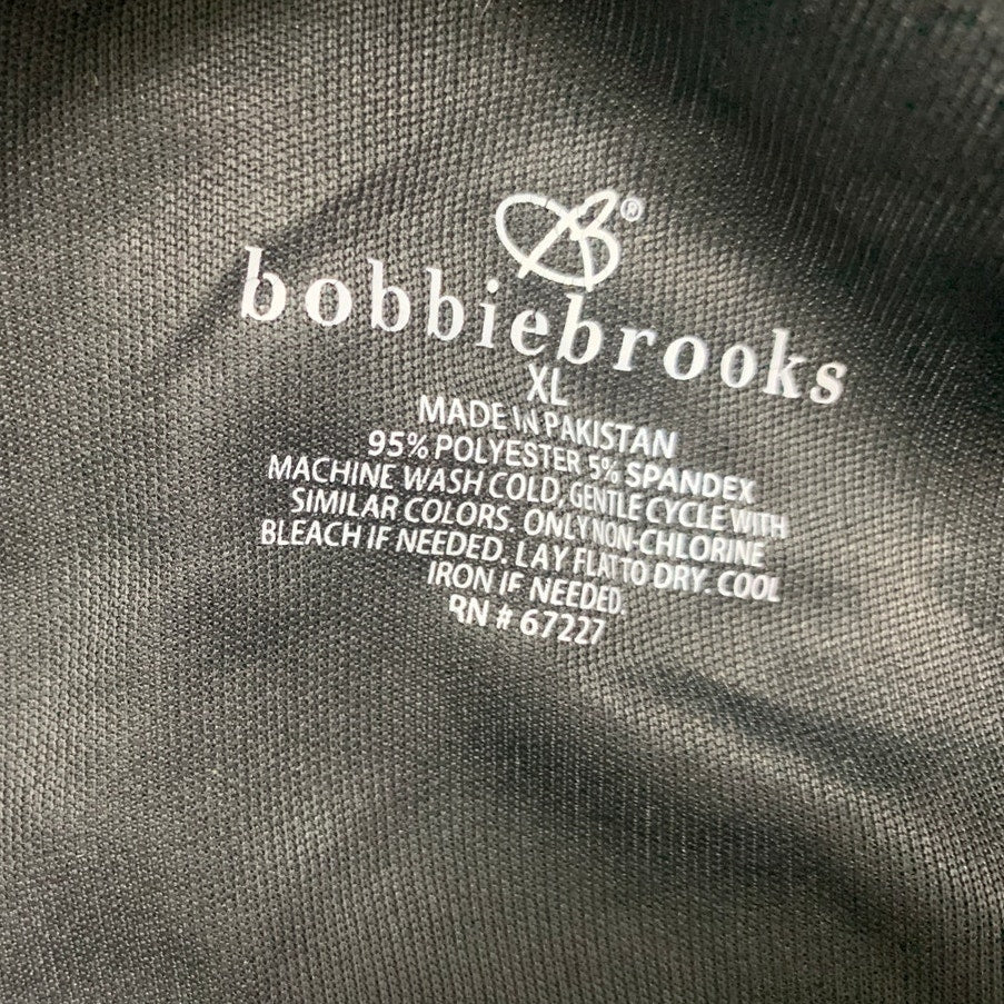NWT New Bobbie Brooks Womens XL Black PolySpandex Foldover Waist Pants