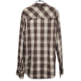 Wrangler Mens Large PolyCotton Long Sleeve Plaid Pearl Snap Up Western Shirt