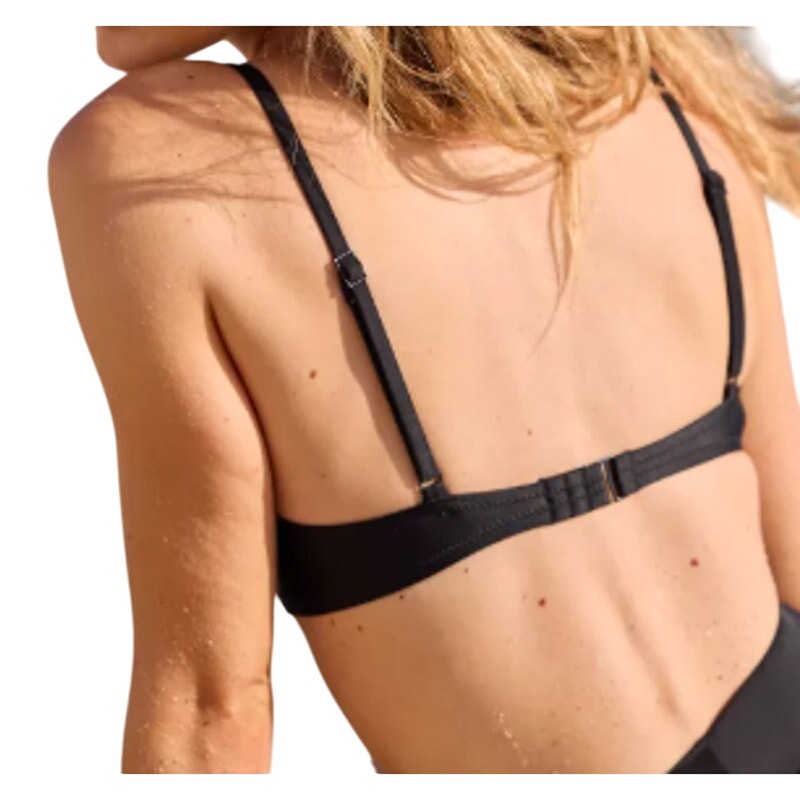 New Aerie Womens XXS Black Adjustable Strap The Sungazer Bikini Top ONLY