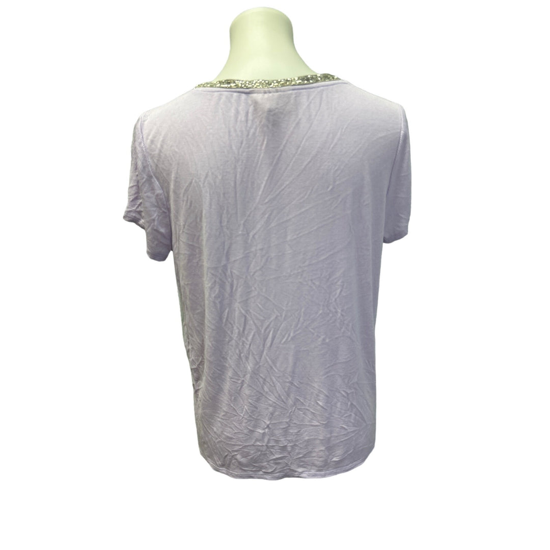 3 Jennifer Lopez Susan Lawrence Womens Large SHort SLeeve VNeck Tops Blouses