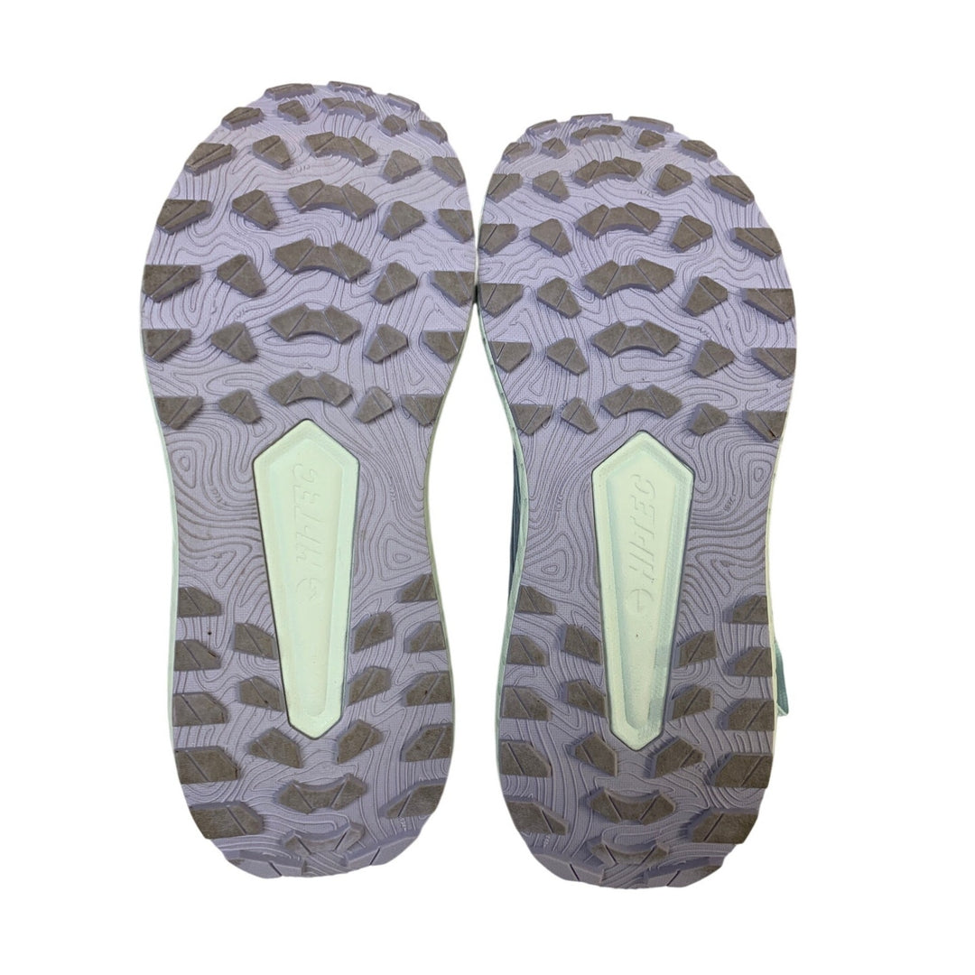 Hi-Tec Womens Size 8.5 Purple Gray Mesh Lace Up Cushion Insole Athletic Shoes