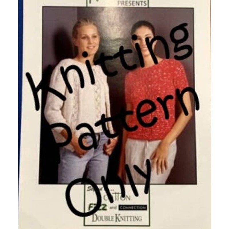 New Hand Knit Yarns by Naturally C227 Sweater Cardigan Knitting Pattern