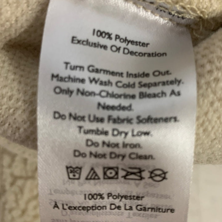 New Eddie Bauer Womens Plus Size Cream Full Zip Warm Fleece Polyester Vest