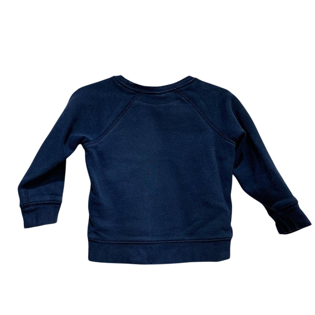 Upcycled Hand Printed 2T Toddler Christmas Holly Jolly Mini Sweatshirt