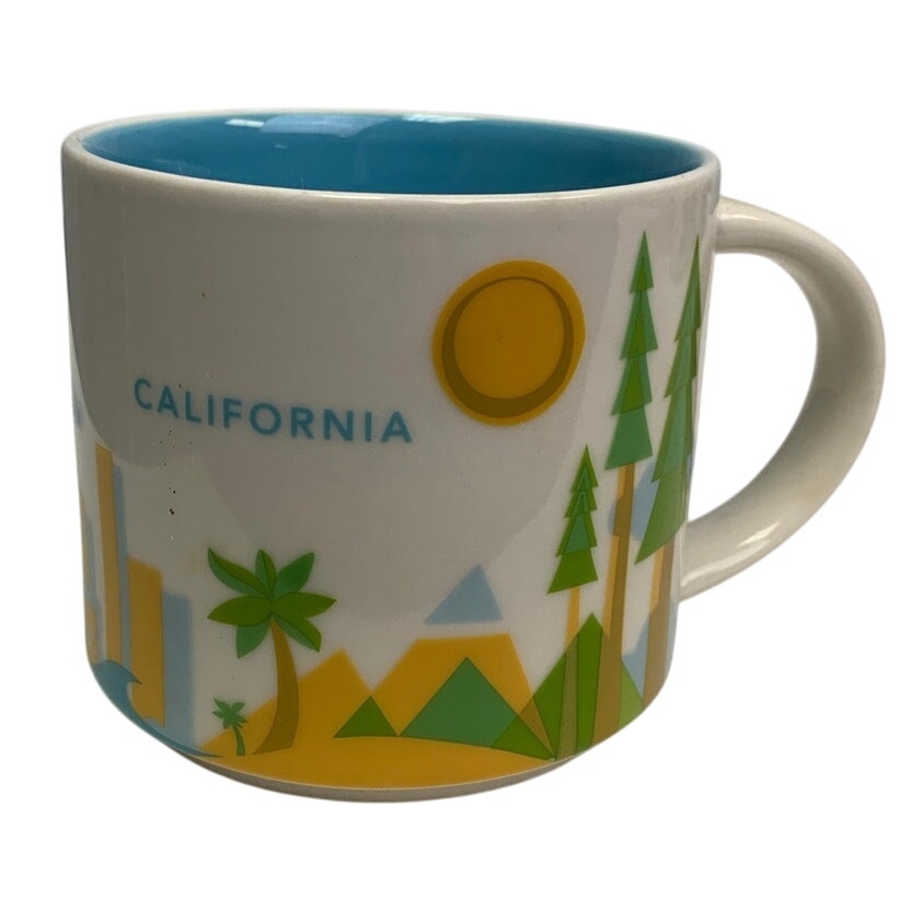 2014 New Starbucks You Are Here Collection California 14oz Ceramic Coffee Mug
