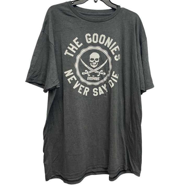 New Mens 2X The Goonies Never Say Die Cotton Blend Short Sleeve Crew Neck Tee