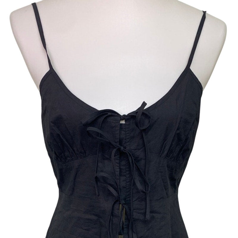 New American Eagle Womens Medium Front Tie Spaghetti Strap Fit n Flare Dress