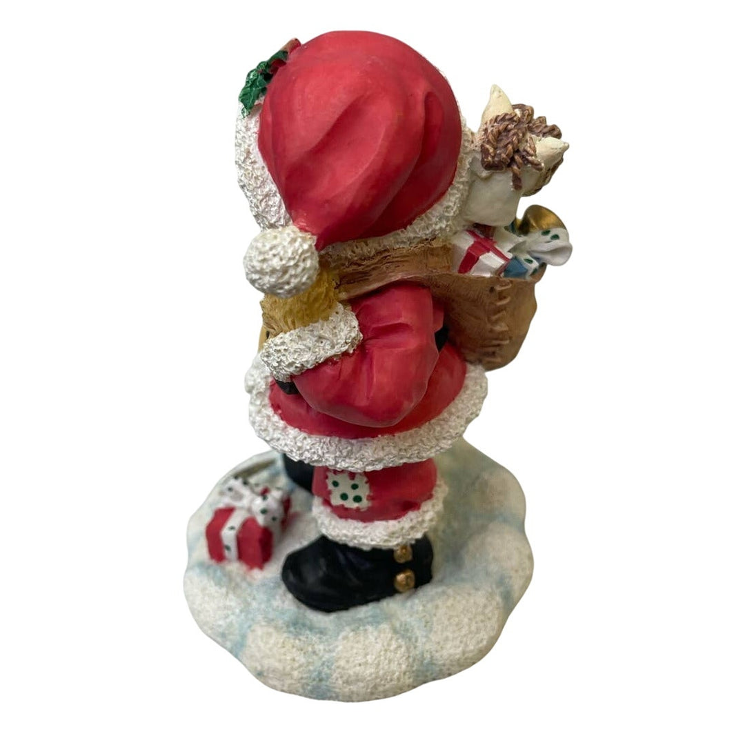 Vintage 1995 Cherished Teddies Nickolas Christmas Santa You&