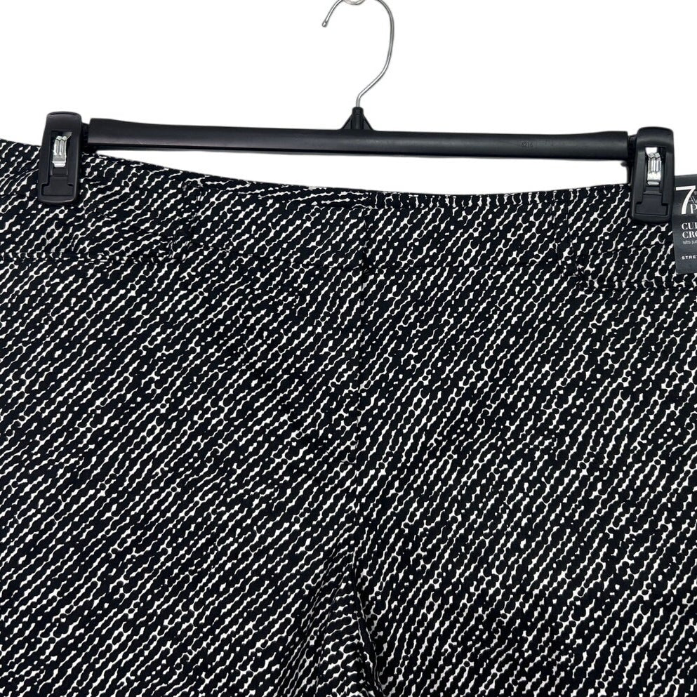 7th Avenue New York &amp; Co Womens Size 18 Cotton Blend Stretch Cuffed Crop Pants