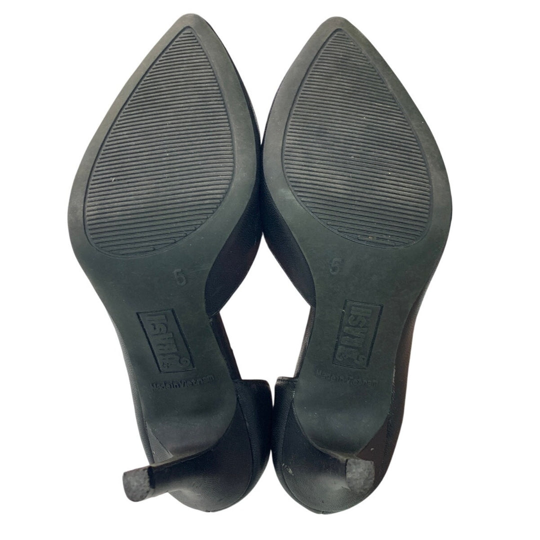 Brash Womens Size 5 Black 3.5" Stiletto Heels Closed Pointed Toe Pumps Shoes