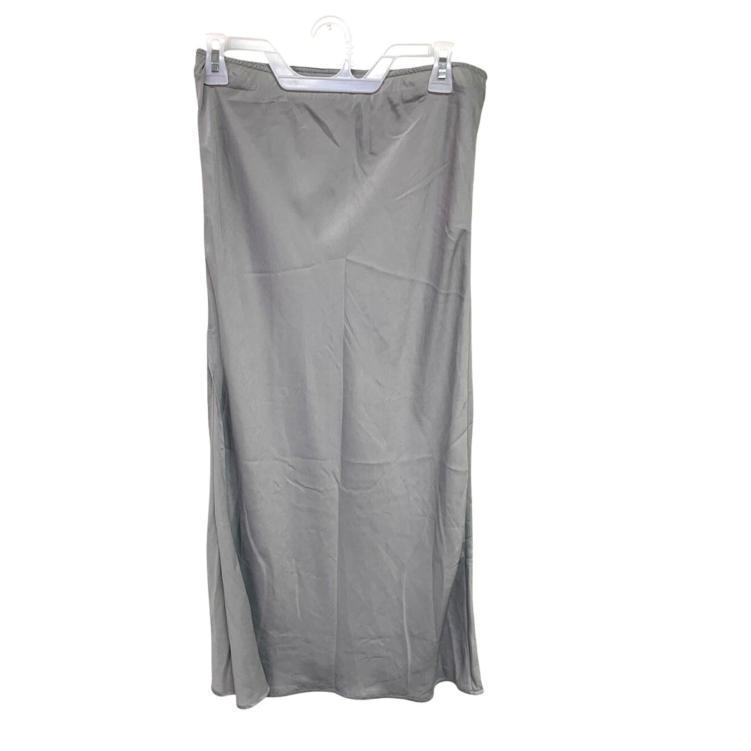 New American Eagle Womens Size 8 Dove Gray Maddie &amp; Kenzie Ziegler Midi Skirt