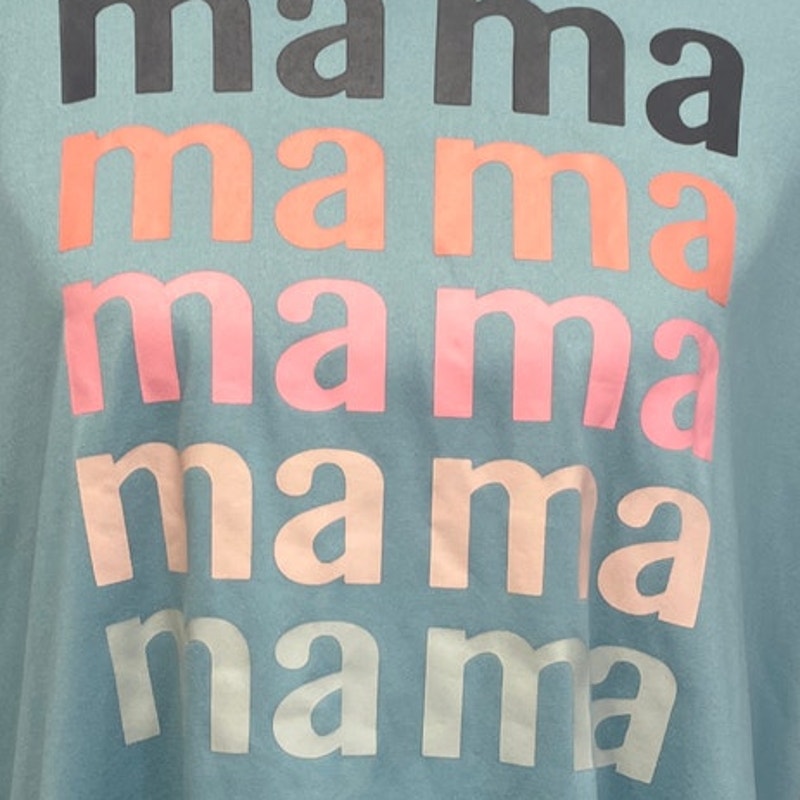 Time &amp; Tru Womens Maternity Small Mama Mama Mama Short Sleeve Tee Shirt