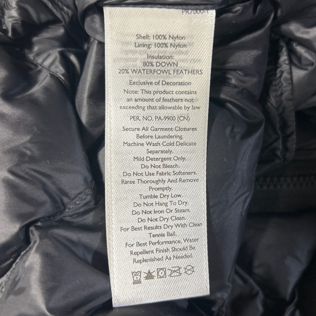 New Eddie Bauer Womens Large Black 650FP Down Shaw Zip Up Long Puffer Vest