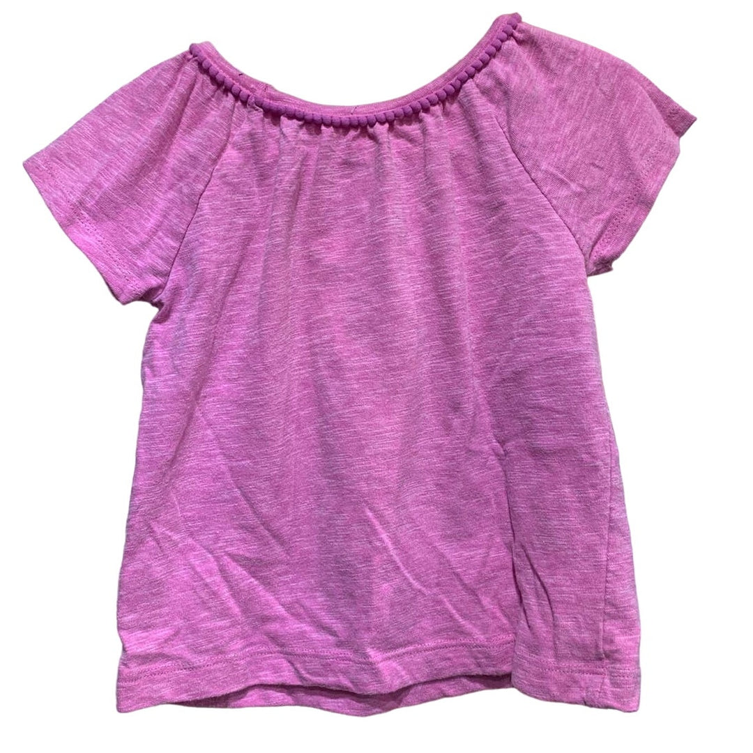 Hand Printed Upcycled Girls 4T Toddler Yorkshire Terrier Yorkie Puppy Dog Tee