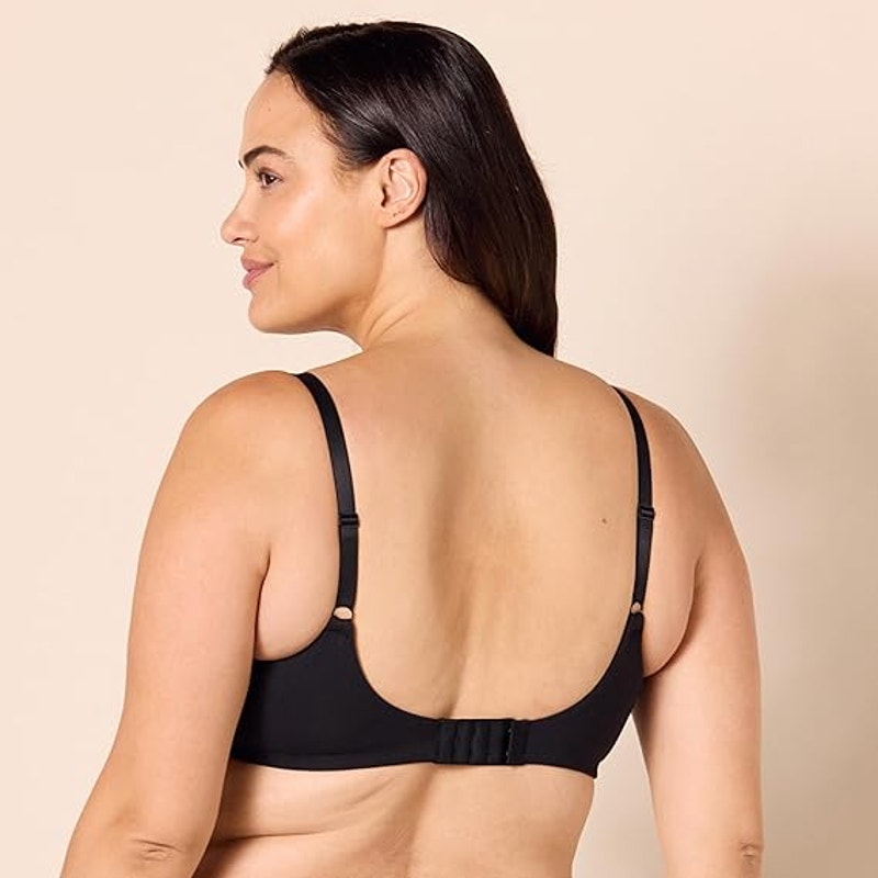 New 2-Pack Amazon Essentials Womens 32DDD Black Comfort Underwire T-Shirt Bras