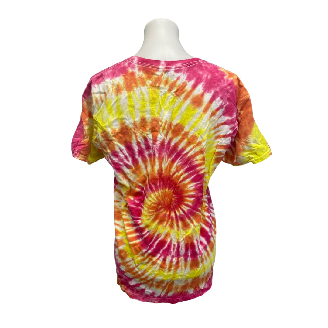 Fruit of the Loom Mens Medium Tie Dyed Short Sleeve 100% Cotton Crew Neck Tee