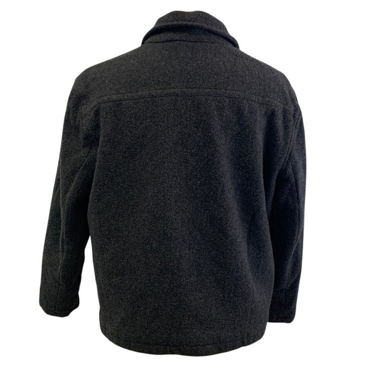 GAP Mens Medium Full Zip Collared Fully Lined Wool Blend Basic Winter Coat