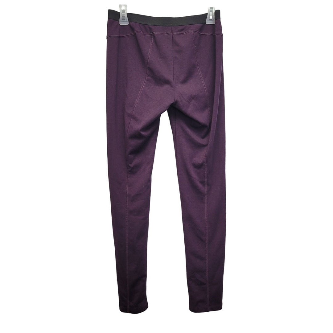 Simply Vera Vera Wang Womens Medium Plum PolyRayon Spandex Leggings