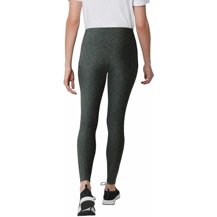 New Eddie Bauer Womens Gray Heathered Trail Activewear Athletic Tight Leggings