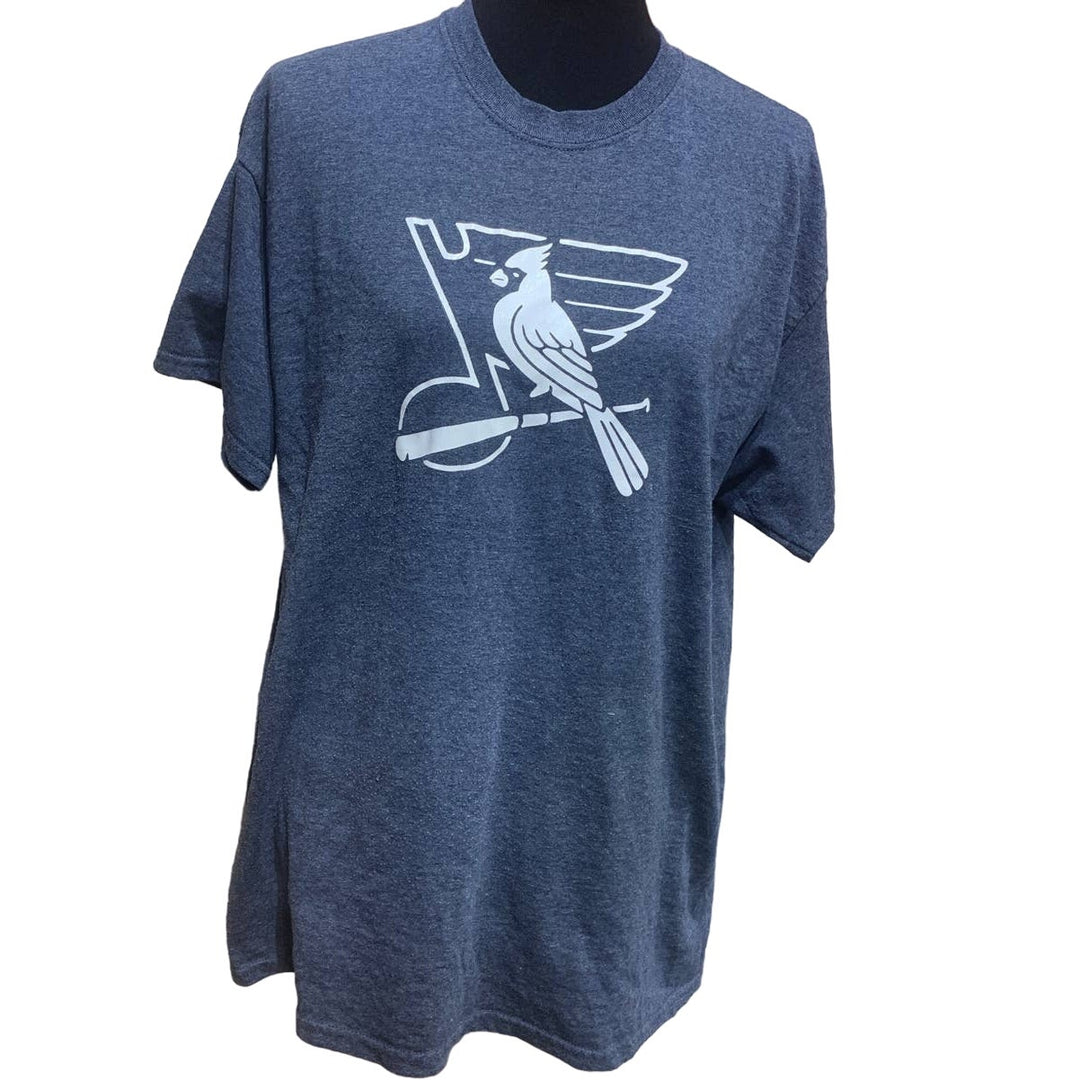 Mens Large St Louis Cardinals Baseball Hockey Blues Combined Logo PolyCotton Tee