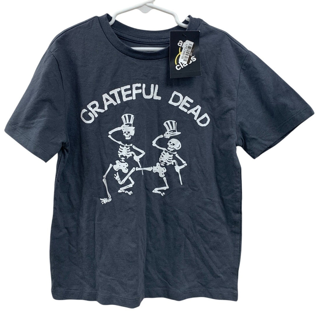 NWT New Boys Small (6/7) Grateful Dead Skeletons PolyCotton Short Sleeve Tee