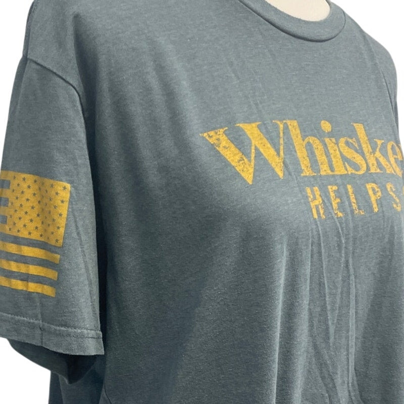 Grunt Style Mens XL PolyCotton Whiskey Helps Short Sleeve Crew Neck Tee Shirt