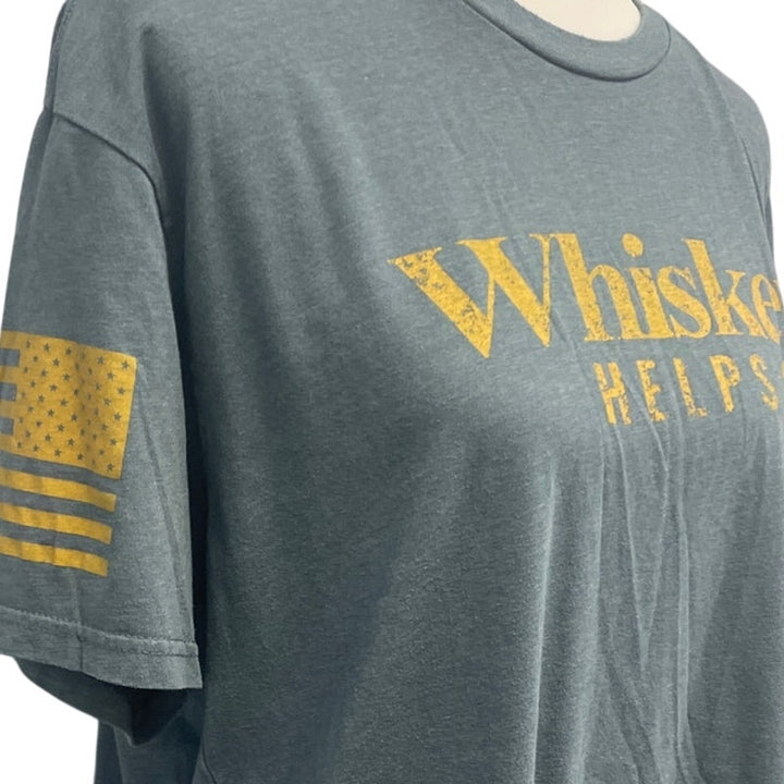Grunt Style Mens XL PolyCotton Whiskey Helps Short Sleeve Crew Neck Tee Shirt