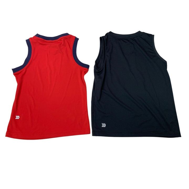 Lot of 2 New All In Motion Boys XS Basketball USA Athletic Tank Top Shirts