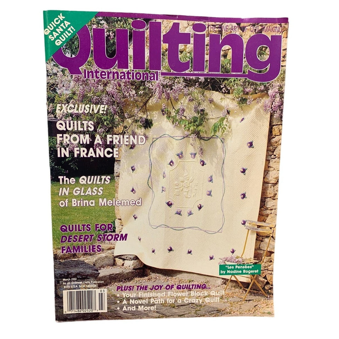 Vintage March 1992 Quilting International Single Issue Magazine American Crafts