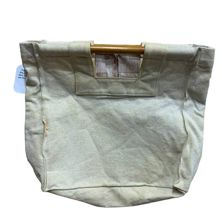 Upcycled Hand Printed Black Parrot Canvas Tote Bag Ukraine Artist Fundraiser Tee