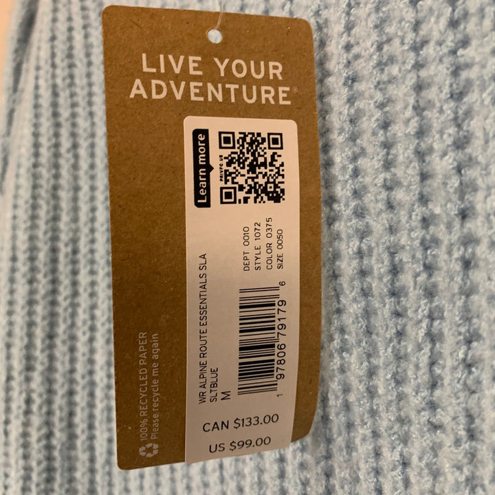 NWT New Eddie Bauer Womens Medium Blue WR Alpine Route Essentials Knit Sweater