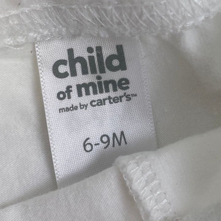 Lot of 6 Baby Girls 6-9 Mos Child of Mine Carters Cat &amp; Jack PJ Bottoms Pants