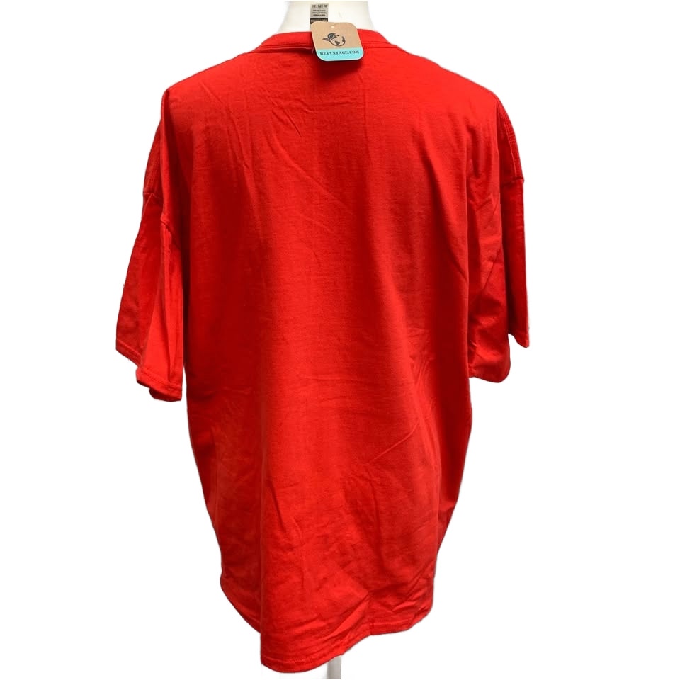 Hand Printed 2XL Superbowl Here for the Snacks Commercials Halftime Show Tee