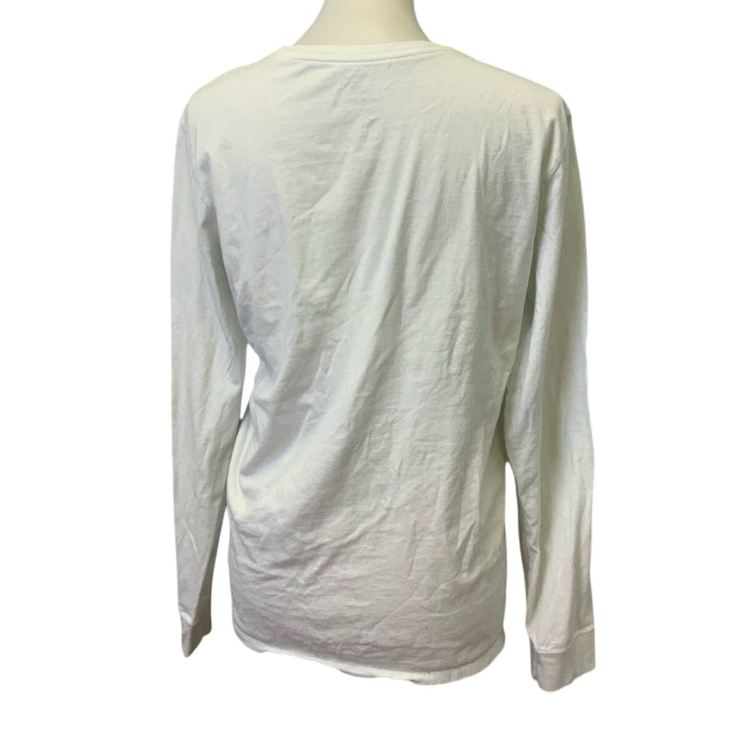 Nike Mens Medium Athletic Cut Long Sleeve Crew Neck Swoosh Logo Basic Tee Shirt