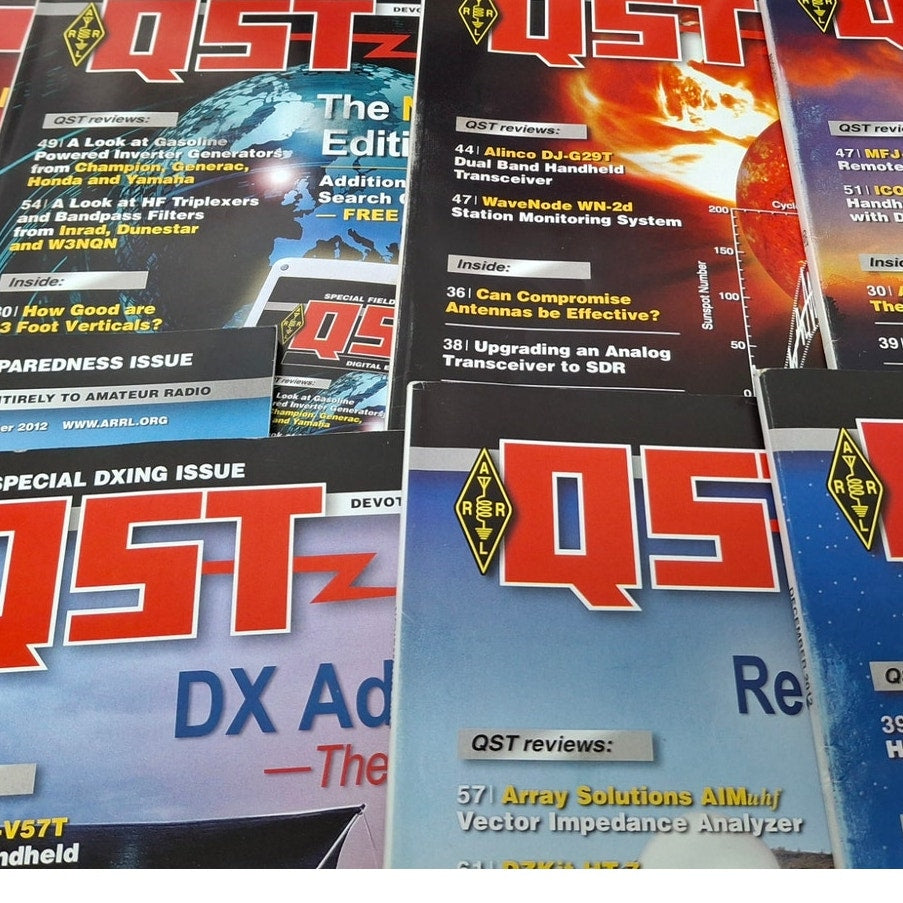 2012 QST National Assn Amateur Radio Magazine FULL Year 12 Issues Lot