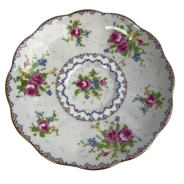 Vintage Royal Albert 778676 England Cup Saucer Petit Point Bone China Teacup Set