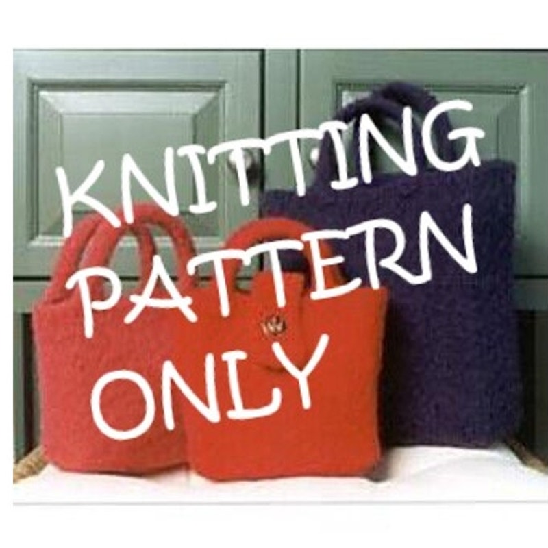 New JoAnne Turcotte Plymouth P266 Galway Easy Felted Purses Knitting Pattern