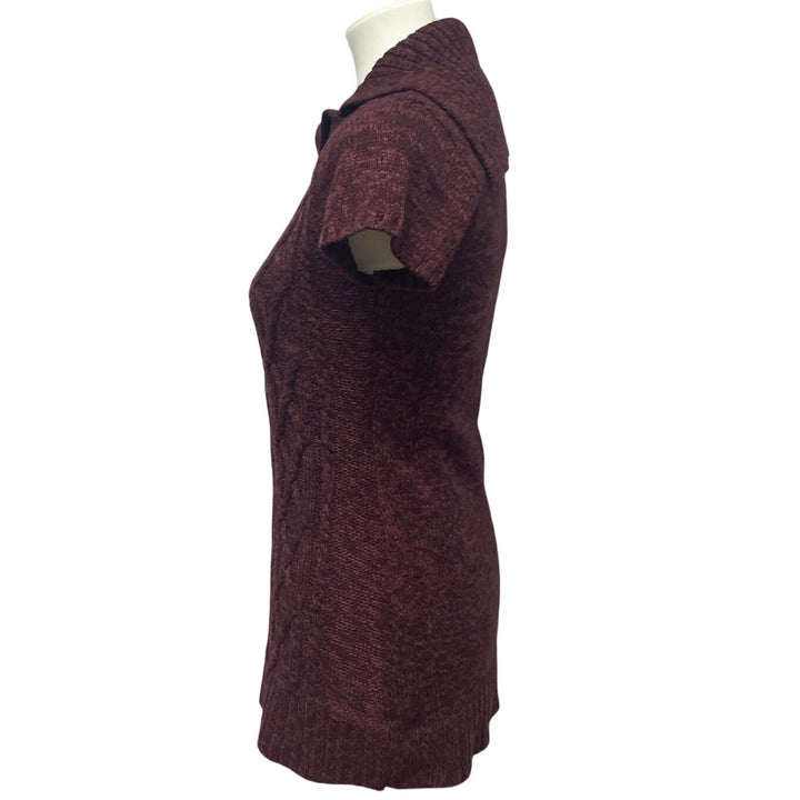 INC Womens Medium Short Sleeve Cable Knit Acrylic Blend Mini Sweater Dress