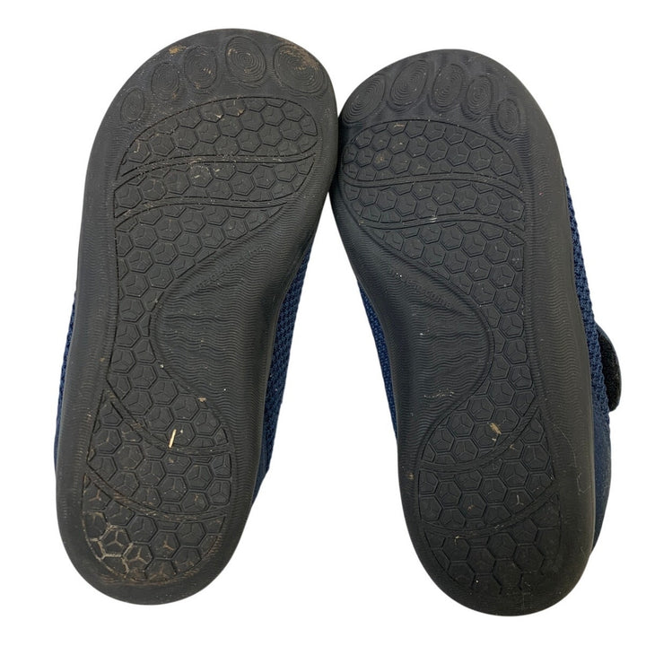 Lelsfit Mens Size 9 Navy Sneakers Hook Loop Closure Wide Toe Casual Shoes