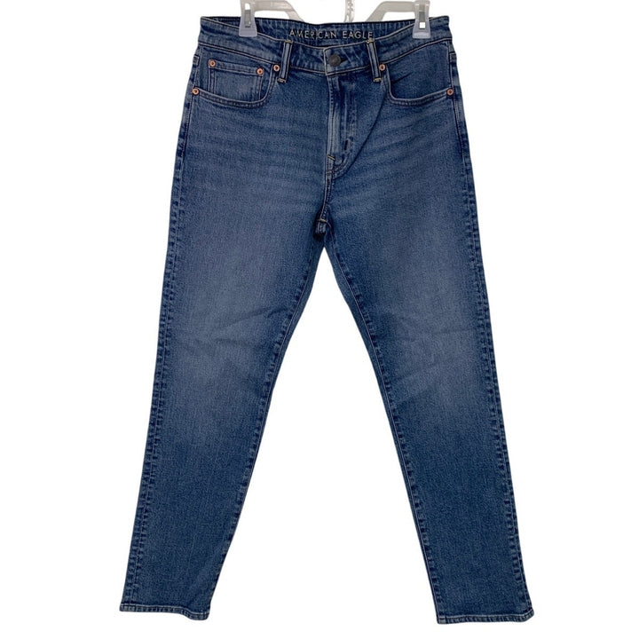 New American Eagle Womens Size 12 Airflex+ Athletic Fit Denim Blue Jeans