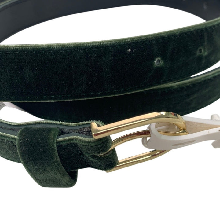 NWT A New Day Womens XL Olive Green Velvet Faux Leather Fancy Fashion Belt