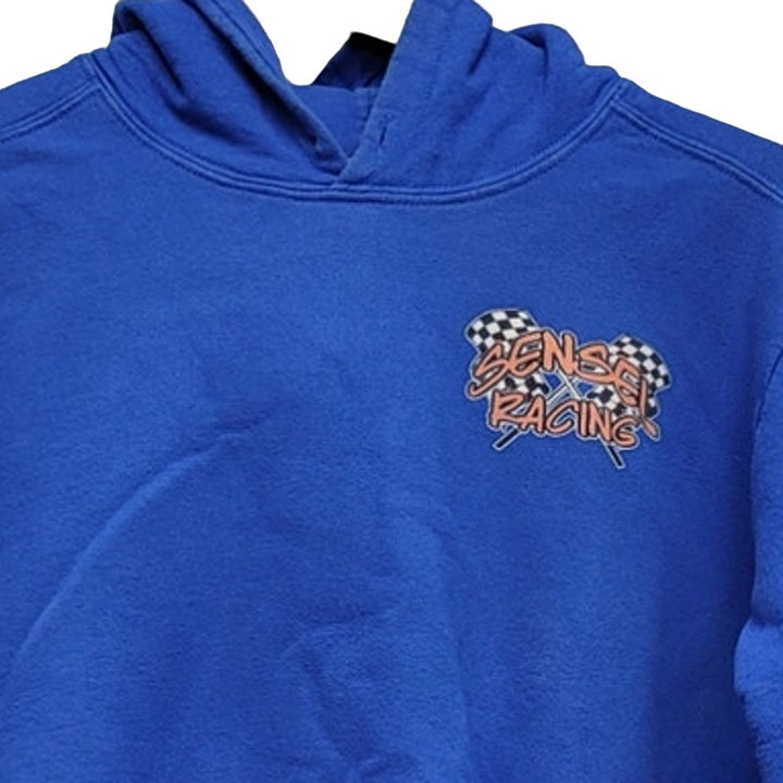 Sensel Racing Mens Small Long Sleeve Poly Cotton Hooded Sweatshirt Hoodie