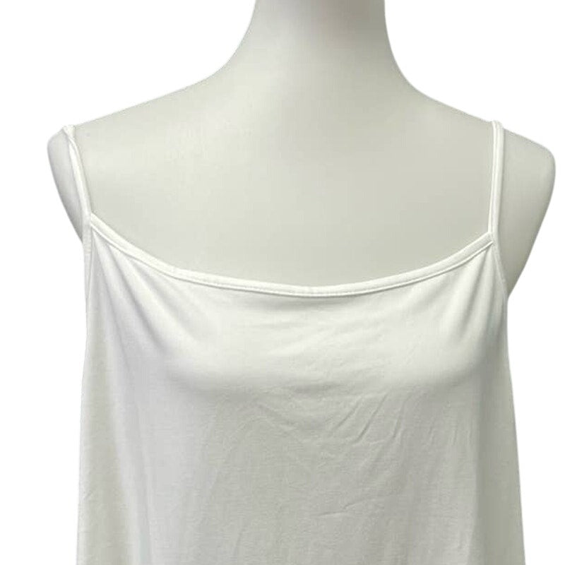 SHEIN Curve Womens 4XL Sleeveless Polyester Spaghetti Strap White Cami Tank Top