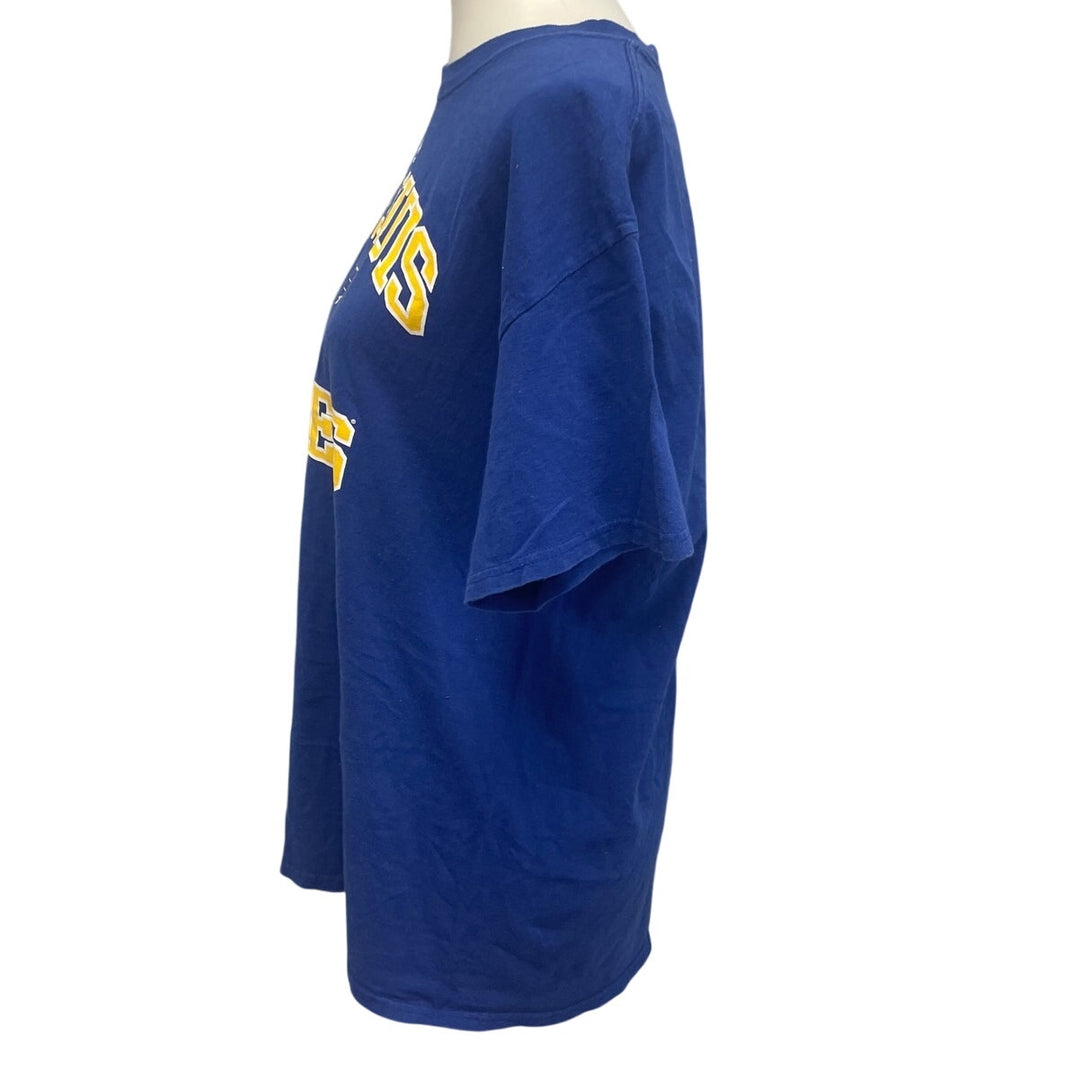 Majestic Mens Large St Louis Blues Hockey Short Sleeve Crew Neck Tee Shirt